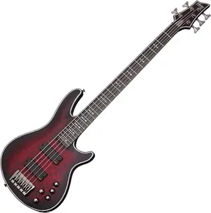 Совершенно новый электрический бас Schecter Hellraiser Extreme-5, цвет Crimson Red Burst Satin