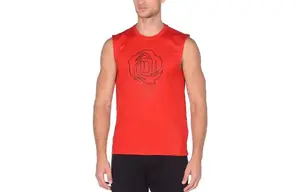 Баскетбольная майка мужская оранжево-красная Adidas, красный