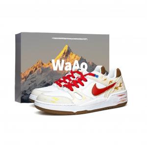 Nike Мужские скейтбордические кроссовки Full Force WAO с износостойким верхом и увеличенной высотой, красные и желтые