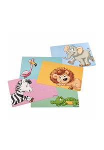 Салфетки детские под тарелки Ritzenhoff & Breker Happy Zoo с принтом, 5 штук, 45x30 см