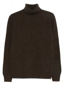 Свитер с высоким воротником Barba, коричневый