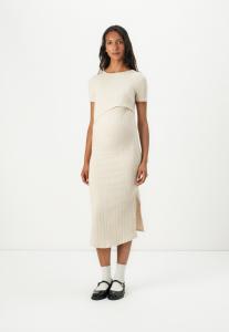 Повседневное платье OLMDANDRA NURSING O NECK DRESS ONLY MATERNITY, бежевый