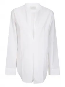 Блузка со складками Studio Nicholson, белый