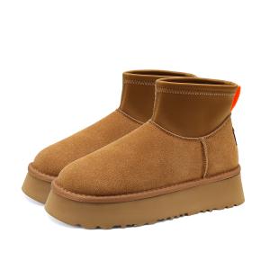 FOXER Короткие зимние ботинки женские коричневые