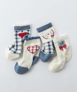 Синие детские носки, набор из 4 штук