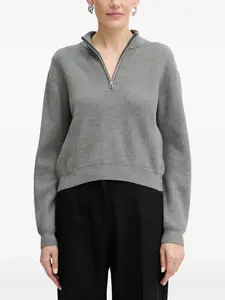 Вязаный свитер Harley на молнии Guess Usa, серый