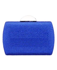 Женская кристальная сумочка-клатч Minaudiere Nina, синий