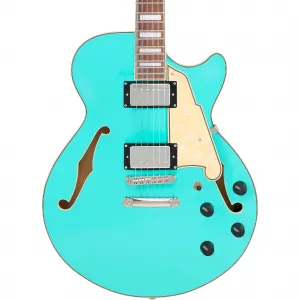 Электрогитара D'Angelico Premier SS Semi-Hollow цвета Surf Green