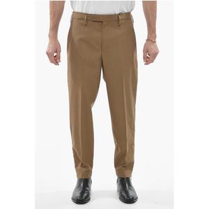 Узкие брюки-чинос JAMIE с молниями на щиколотках Neil Barrett, Brown