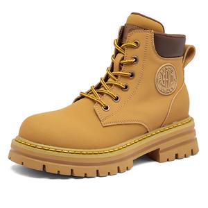 GIGIRYO Желтые сетчатые плоские ботинки Short Martin высотой 5,5 см унисекс, цвет Yellow Mesh Flat