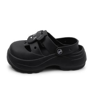 Сабо женские Xmistuo, цвет 8058-9 Black Violent Bear on White Background