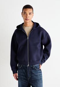 Толстовка Weekday SCUBA ZIP HOODIE, Navy/Dark Blue