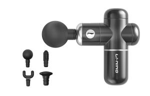 Портативный массажер Fascia Guns для расслабления мышц и тренировок, 4 режима настройки LINING, черный