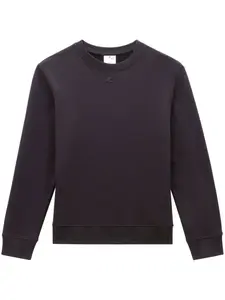 Флисовая толстовка с вышитым логотипом Courrèges, черный