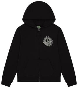Толстовка Denim Tears Denim University Zip Hoodie, черный