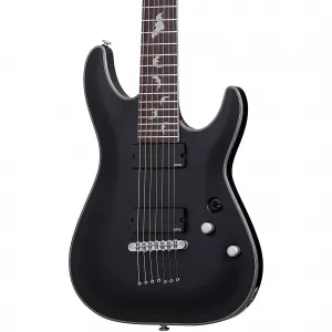 Электрогитара Schecter Guitar Research Damien Platinum с 7 струнами, сатиновый черный
