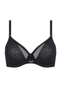 Бюстгальтер на косточках "чистое кружево" регулируемый Chantelle, черный