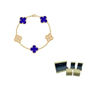 Van Cleef & Arpels Золотой браслет с бриллиантами Karat Gold