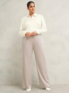 Матово-жемчужная атласная рубашка Maisey Hobbs, Ivory