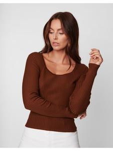 Лонгслив Threadbare, коричневый