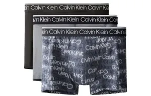 Мужские трусы Calvin Klein, Упаковка из 3 шт. (черный/серый/синий)
