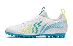 Футбольные бутсы для детей Shadow 2 YOUNG MG GS Low-top белые/синие Lining Young, белый/синий