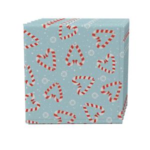 Набор салфеток из 4 шт., 100 % хлопок, 20x20 дюймов, конфетные сердечки