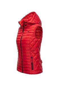 Стеганый жилет кроличья лапка MARIKOO, красный