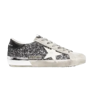 Кроссовки Golden Goose Wmns Superstar Silver Black Glitter, серый