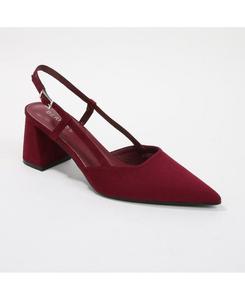 Женские туфли-лодочки Carrington из искусственной замши на блочном каблуке с открытой пяткой BERNESS, Wine