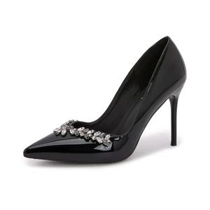 Тонкие туфли высокие туфли женские коробка Dawei's house, черный