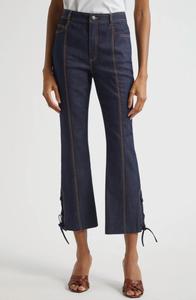 Cinq a sept Брюки Шеннон на шнуровке, синие