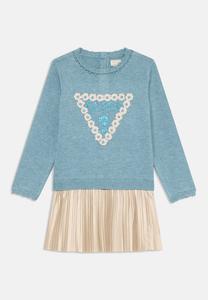 Вязаное платье TODDLERLS MIXED FABRIC DRESS Guess, синий