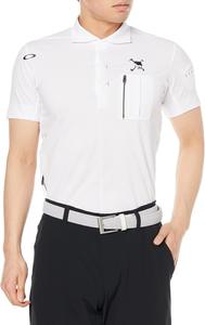 Рубашка-поло SKULL REVOLVE 3D с карманом Oakley, белый