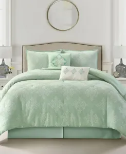 Медальон Присса 6 шт. Комплект одеял, королева Stratford Park, шалфейный