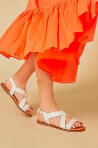 Кожаные сандалии Hali Jones Bootmaker, белый