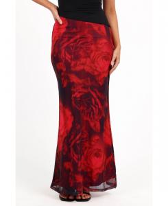 Женская макси-юбка Cici Petal and Pup, Red