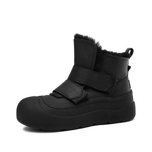 CAMEIDO Тёплые и влагостойкие короткие зимние сапоги женские Black, цвет Black