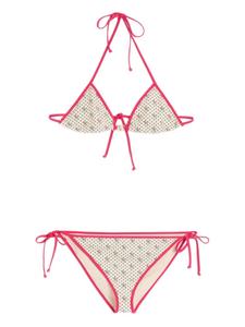 Valentino Garavani ЖЕЛАТИННЫЙ ПРИНТ ЛАЙКРА БИКИНИ С ГОРОШКОМ, розовый