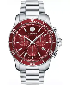 Мужские часы Series 800 Swiss Quartz Chronograph Performance, стальной корпус, 42 мм Movado