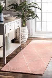 nuLOOM ковер 77 x 244 см Hand Tufted Elvia Runner, Baby Pink