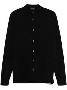 Рубашка из шерсти мериноса Dell'oglio, черный