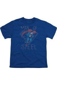 Футболка с коротким рукавом DC Comics Hardened Heart для детей Gildan, синий