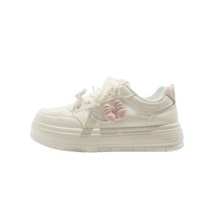 BINGO DUCK Скользоустойчивые водонепроницаемые женские скейтерские кеды низкие розовые, цвет Pink