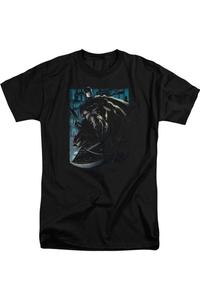 Футболка с коротким рукавом для взрослых «Batman Knight Falls In Gotham» Gildan, черный