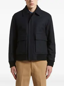 Бомбер с накладными карманами Peserico, синий