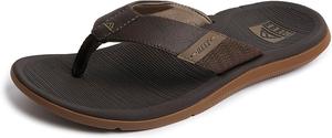 Мужские вьетнамки REEF Santa Ana, поддержка свода стопы, водостойкие, подошва не оставляет следов, коричневый