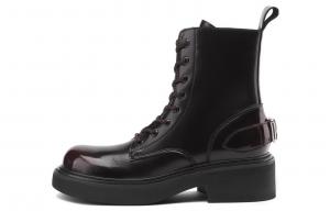 Женские ботинки DAPHNE Martin кожаные лакированные, коричневый