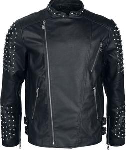 Куртка из искусственной кожи Rock Rebel by EMP, черный