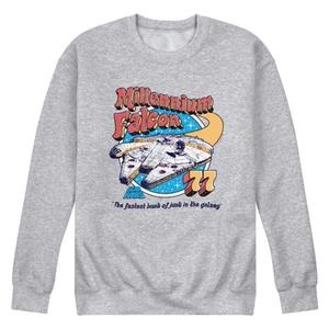 Мужская флисовая толстовка Millennium Falcon Vintage Crew Star Wars, серый